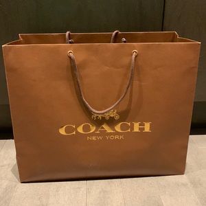 Coach paper shopping bag authentic
